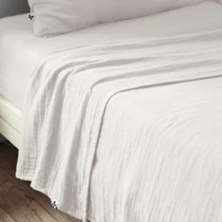 Drap plat gaze de coton