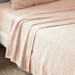 Drap plat gaze de coton