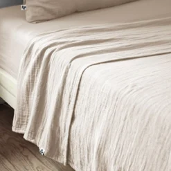 Drap plat gaze de coton