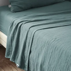 Drap plat gaze de coton