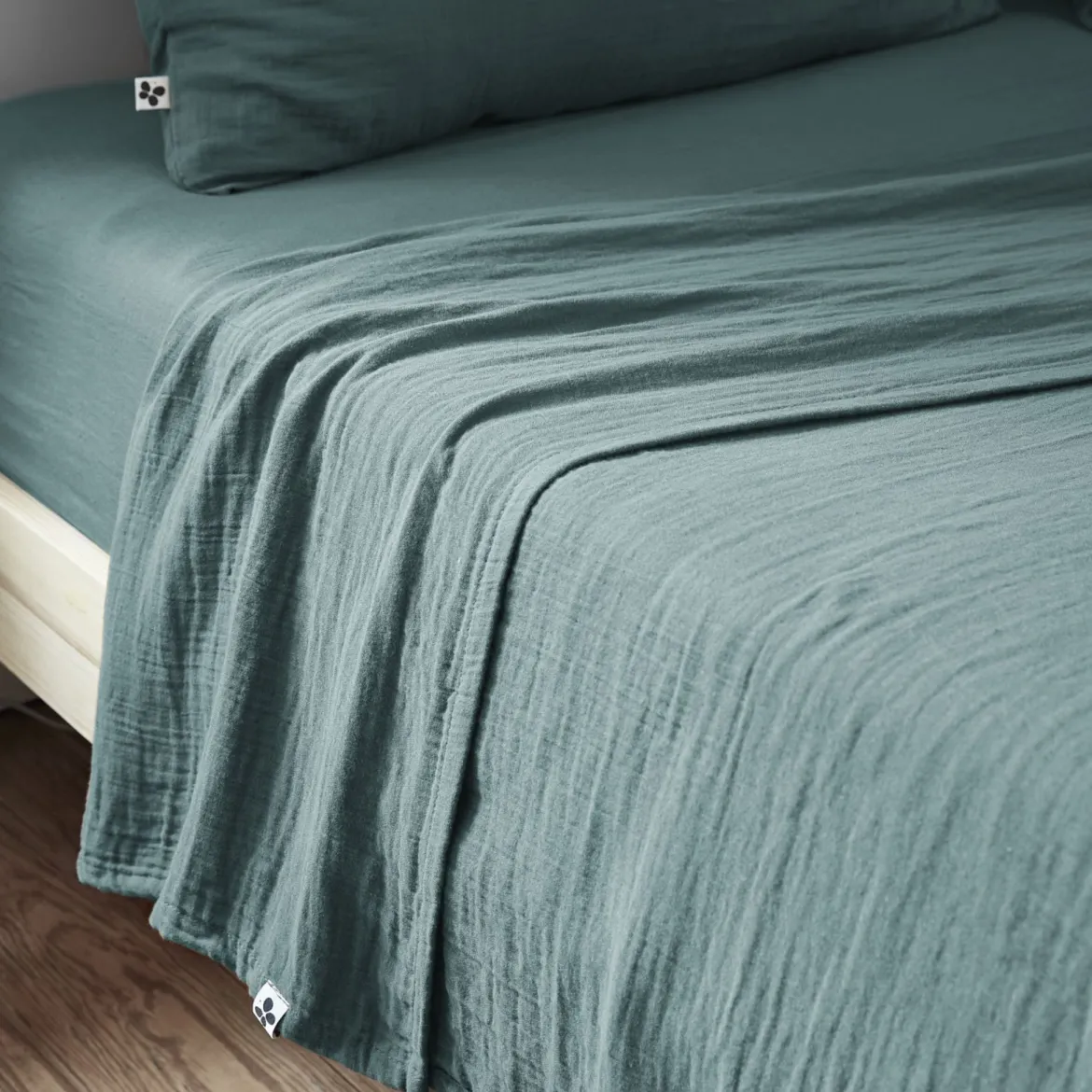 Drap plat gaze de coton