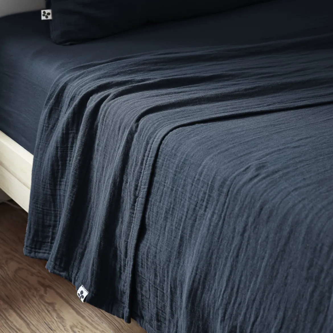 Drap plat gaze de coton