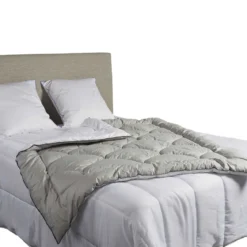 Édredon gonflant bicolore blanc-gris Terre de Nuit