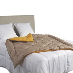 Édredon gonflant bicolore taupe-or Terre de Nuit