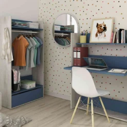 Dressing enfant en bois grisé - DR9020