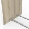 Dressing modulable avec étagères chêne kronberg et blanc - DR208