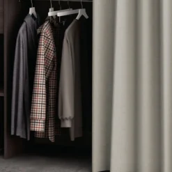 Dressing ouvert avec rideau, extensible