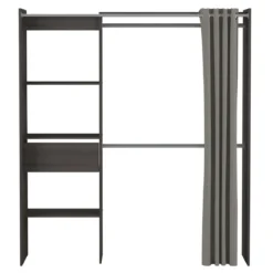 Dressing ouvert avec rideau, extensible