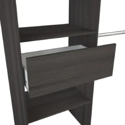 Dressing ouvert avec rideau, extensible