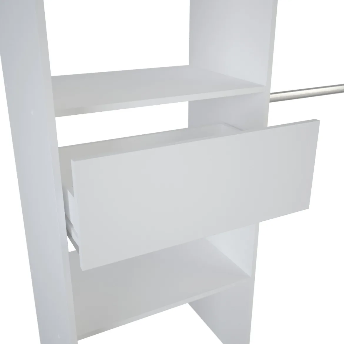 Dressing ouvert avec rideau, extensible