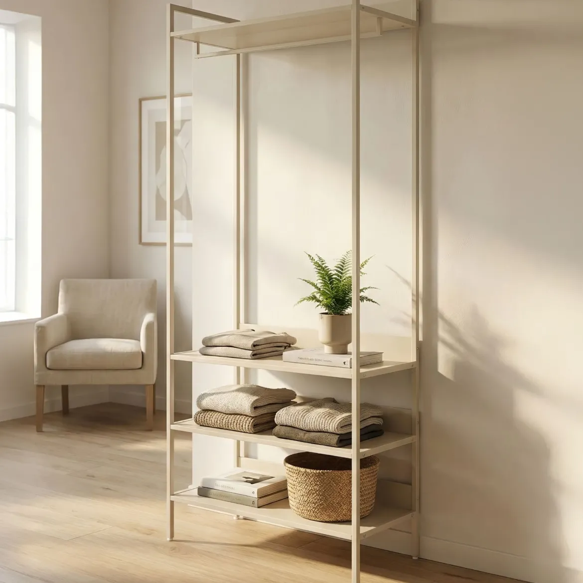 Dressing ouvert bois et métal