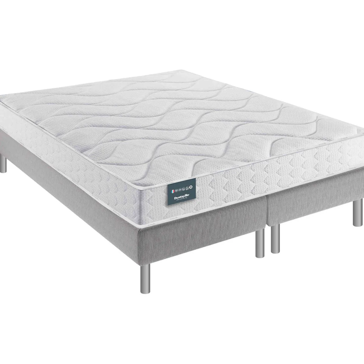 Ensemble Dunlopillo Aérial® 18 cm TULIPE, matelas, sommier, pieds