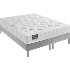 Ensemble Dunlopillo couchage latex Aérial® 24 cm LILAS, matelas, sommier, pieds