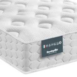 Ensemble Dunlopillo mousse mémoire Aérial® 21 cm NARCISSE, matelas, sommier, pieds