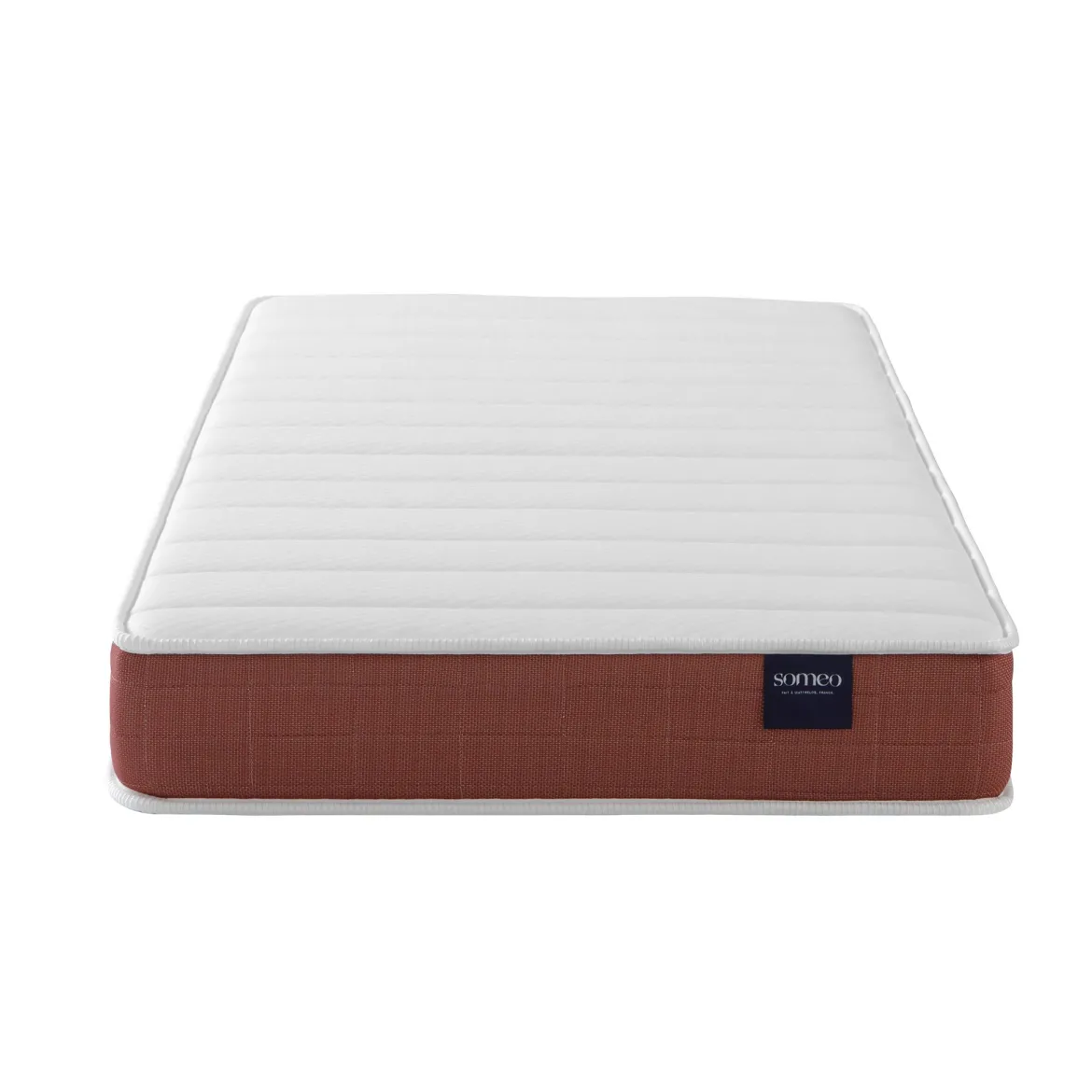 Ensemble matelas couchage latex, sommier, pieds, couette et oreiller Crépuscule 400 - SOMEO