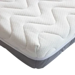Ensemble matelas ferme mousse Tranquillité 2.0 + Lit adulte cannage bois naturel - LT17018