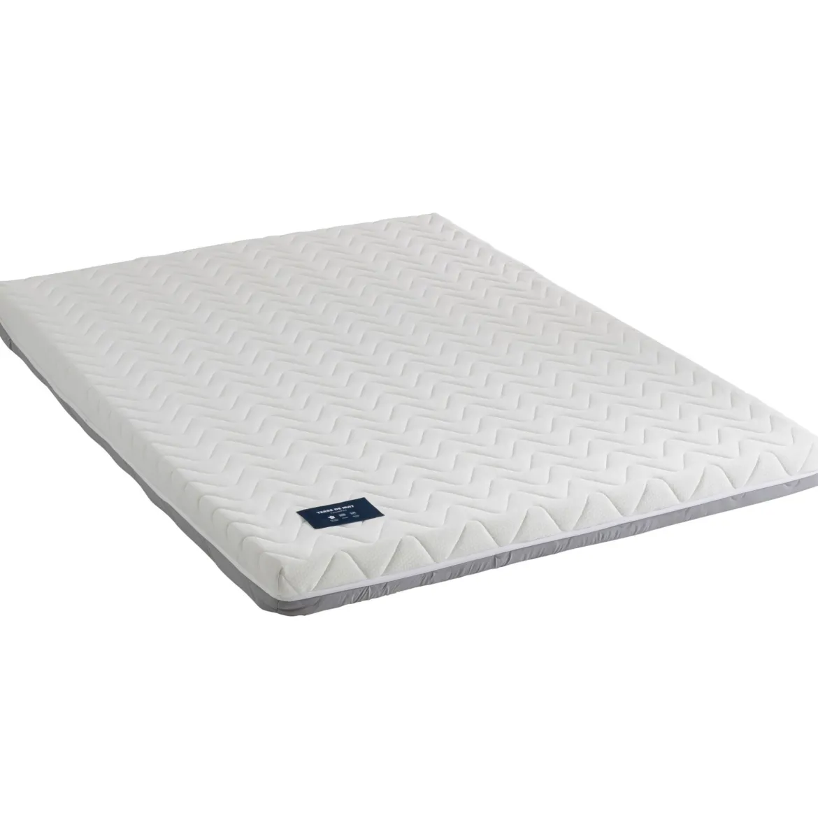 Ensemble matelas ferme mousse Tranquillité 2.0 + Lit adulte cannage bois naturel - LT17018