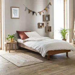 Ensemble matelas ferme mousse Tranquillité 2.0 + Sommier kit enfant en bois massif