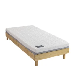 Ensemble matelas ferme mousse Tranquillité 2.0 + Sommier kit enfant en bois massif