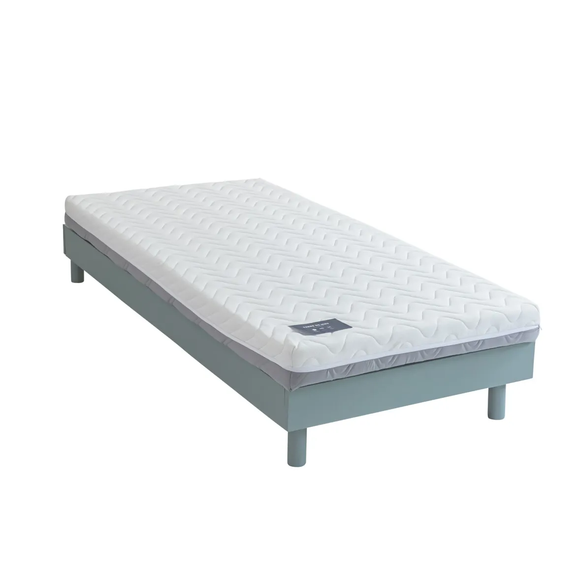 Ensemble matelas ferme mousse Tranquillité 2.0 + Sommier kit enfant en bois massif