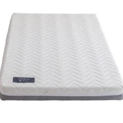 Ensemble matelas ferme mousse Tranquillité 2.0 + Lit enfant cannage bois naturel - LT17018