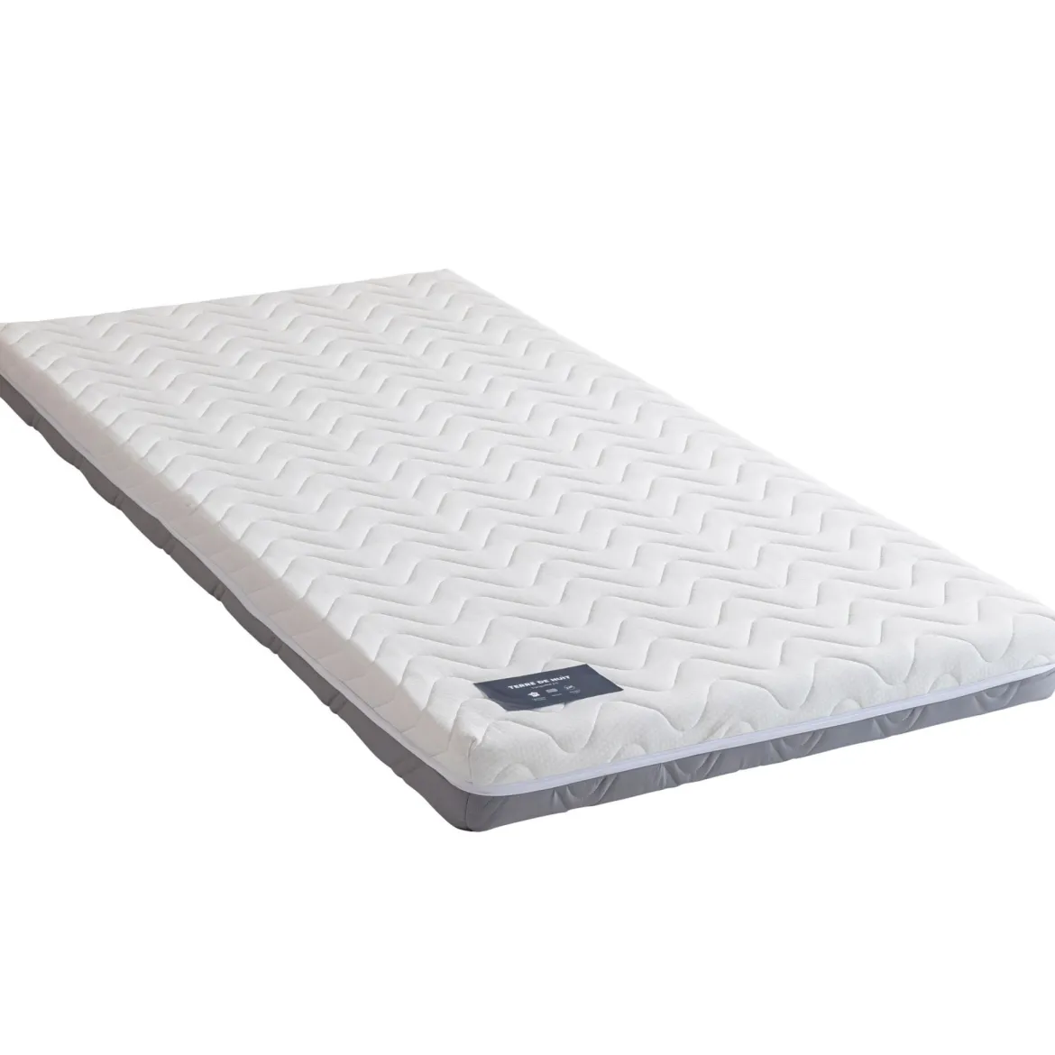 Ensemble matelas ferme mousse Tranquillité 2.0 + Lit enfant cannage bois naturel - LT17018