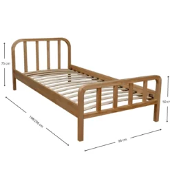 Ensemble matelas ferme mousse Tranquillité 2.0 + Lit enfant en pin massif - LT17019