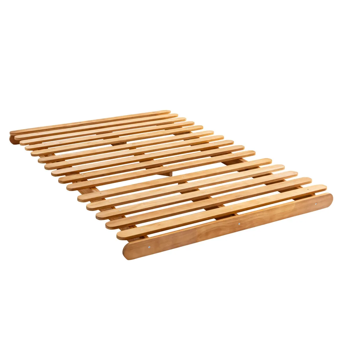 Ensemble matelas futon en coton et structure en bois massif naturel
