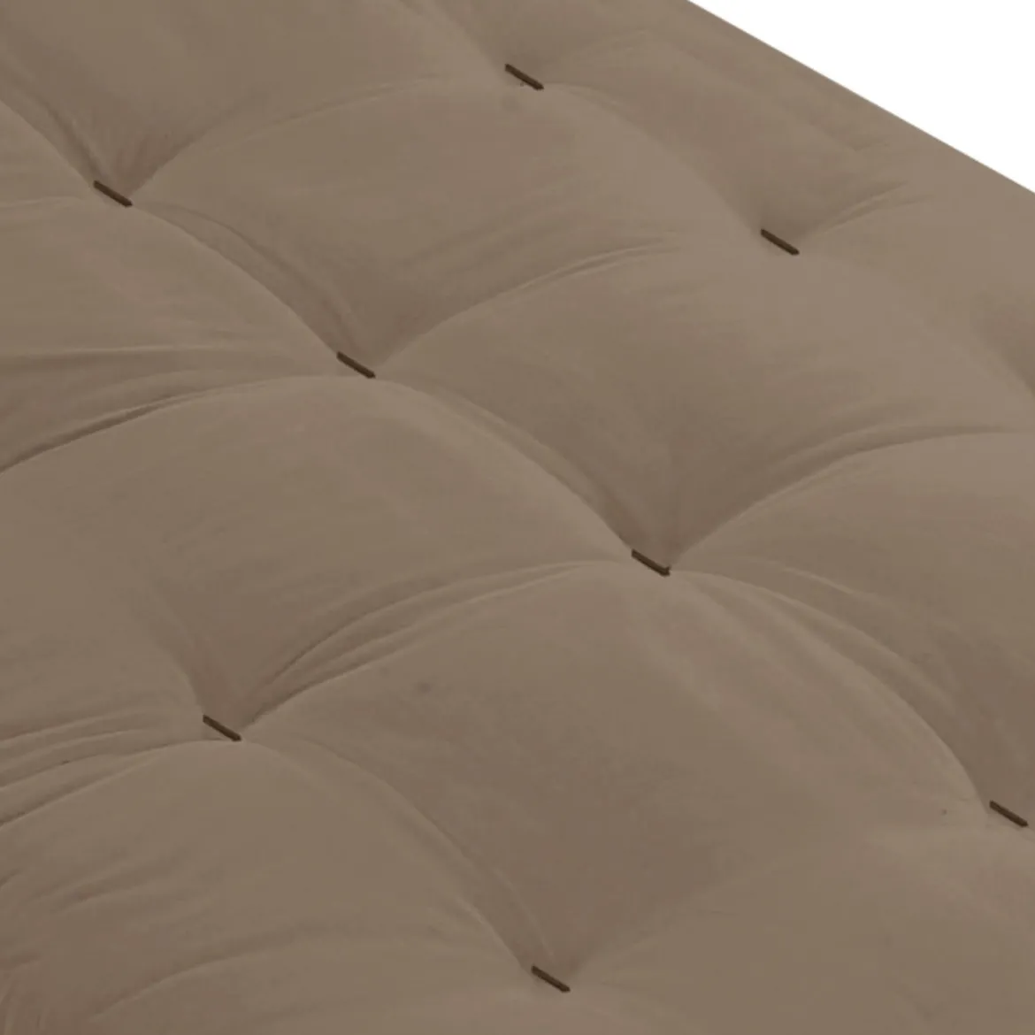 Ensemble matelas futon en coton et structure en bois massif naturel