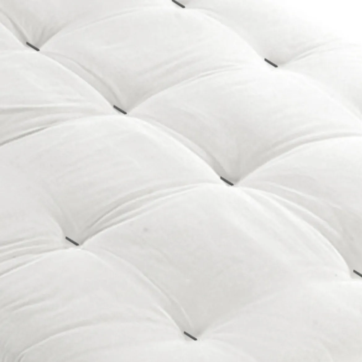 Ensemble matelas futon en coton et structure en bois massif naturel