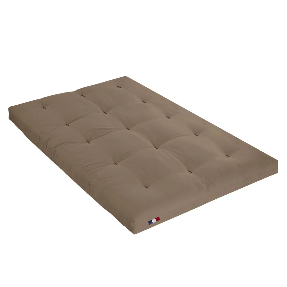 Ensemble matelas futon en coton et structure en bois massif naturel