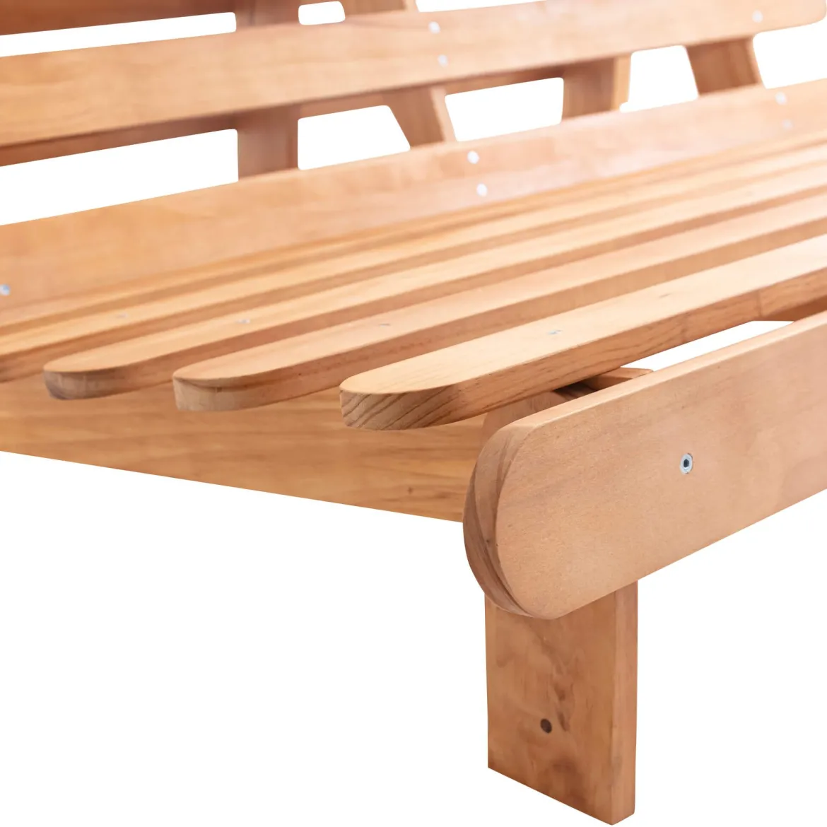 Ensemble matelas futon en coton et structure en bois massif naturel