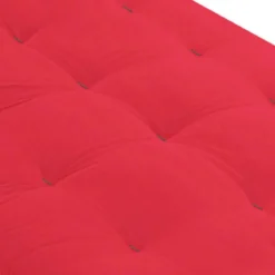 Ensemble matelas futon en coton et structure en bois massif noisette
