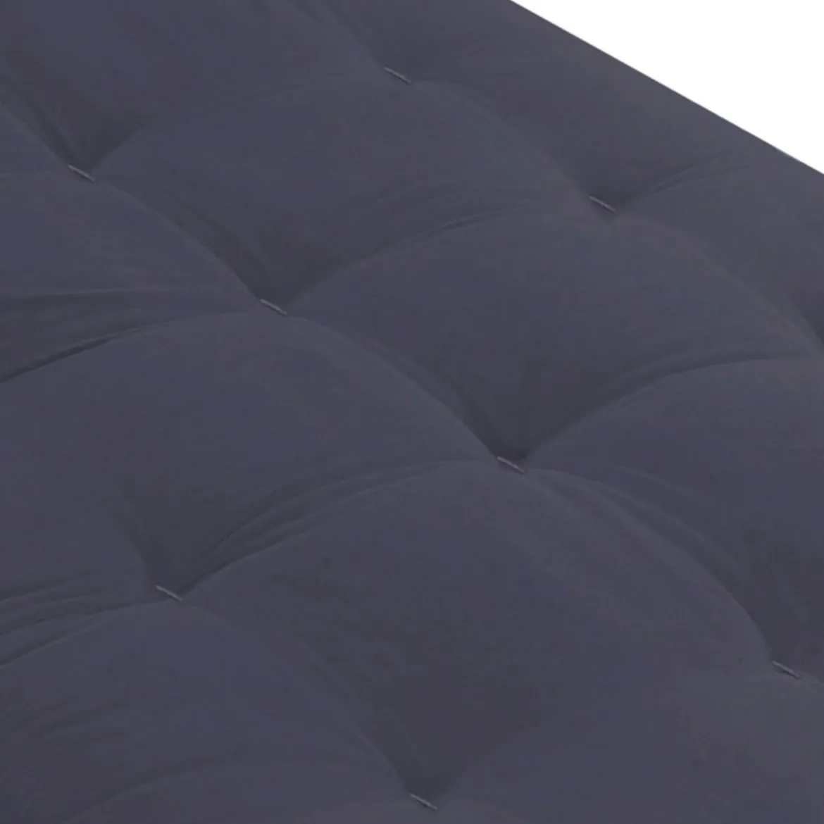 Ensemble matelas futon en coton et structure en bois massif noir