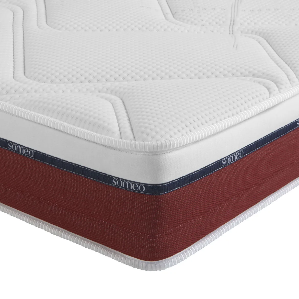 Ensemble matelas 100% latex, sommier et pieds Crépuscule 600 - SOMEO