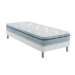 Ensemble matelas mémoire de forme, sommier Lune et pieds Songe 500 - SOMEO