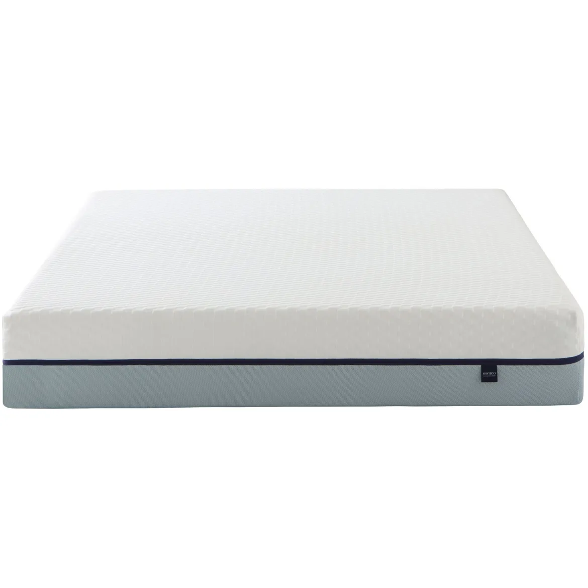 Ensemble matelas mémoire de forme, sommier, pieds, tête de lit, couette et oreiller Songe 600 - SOMEO