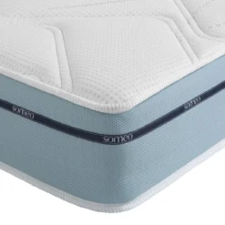 Ensemble matelas mémoire de forme, sommier, pieds, couette et oreiller Songe 500 - SOMEO