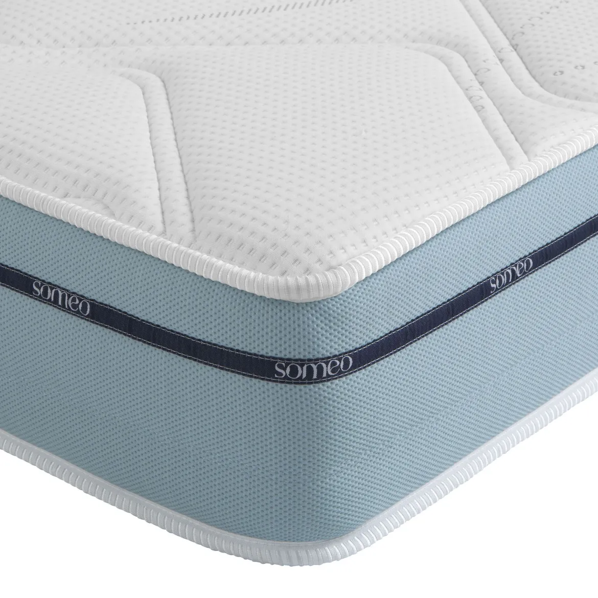 Ensemble matelas mémoire de forme, sommier et pieds Songe 500 - SOMEO
