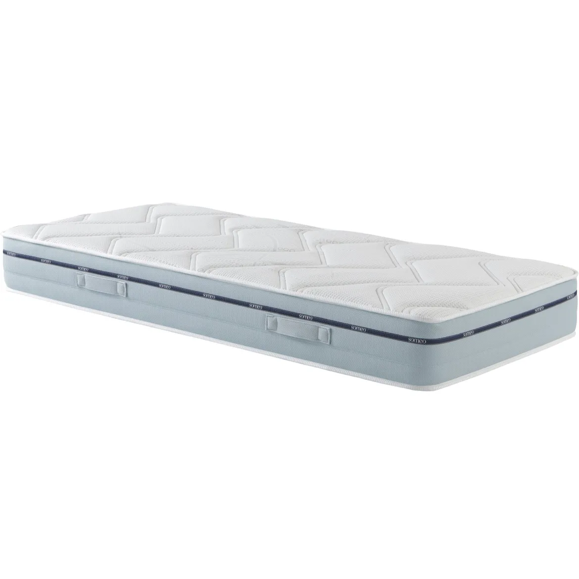 Ensemble matelas mémoire de forme, sommier et pieds Songe 500 - SOMEO