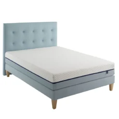 Ensemble matelas mémoire de forme, sommier, pieds et tête de lit Songe 600 - SOMEO
