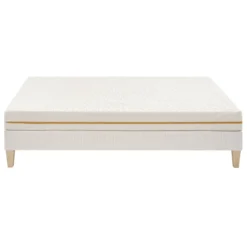 Ensemble matelas mousse recyclée, sommier et pieds Aube 400 - SOMEO