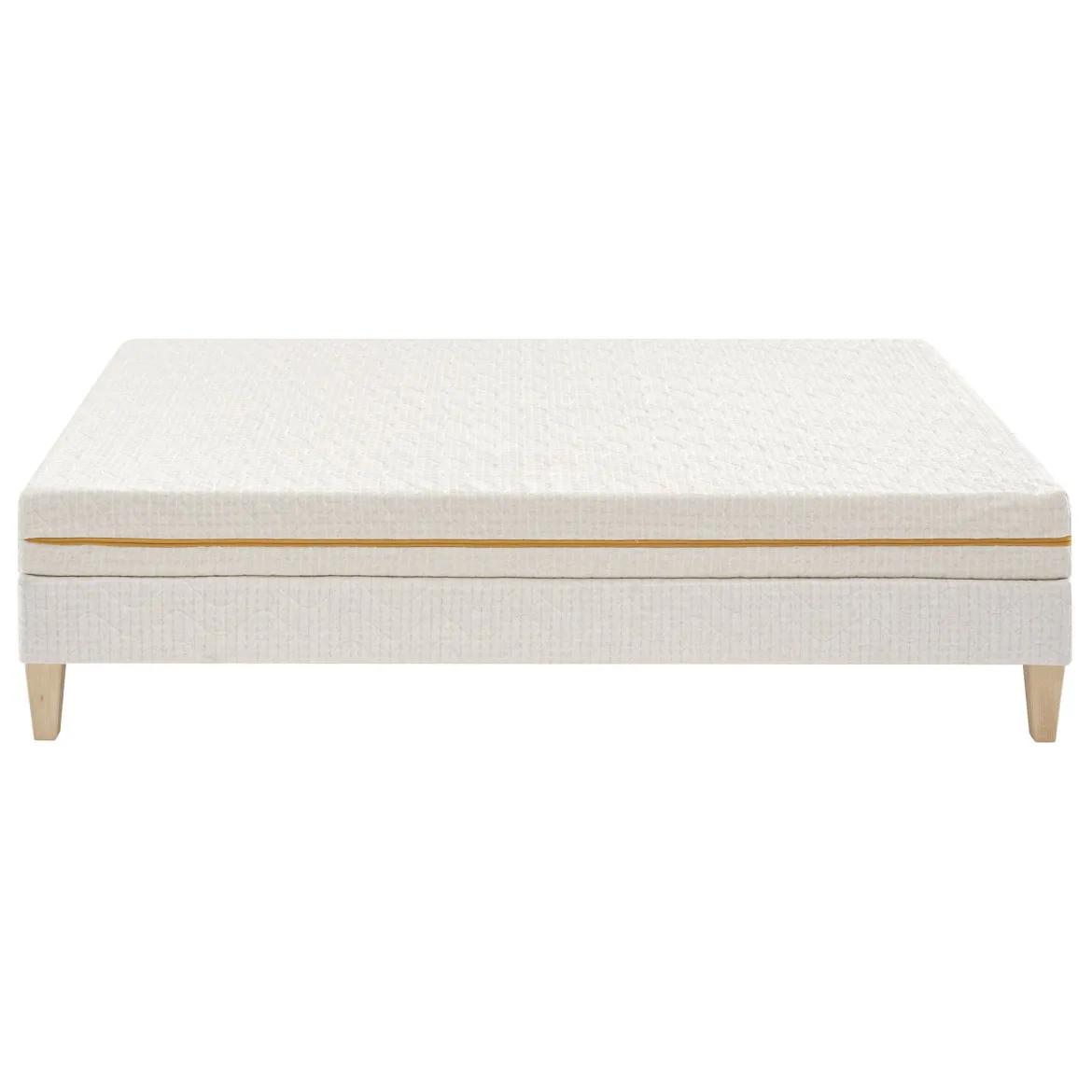 Ensemble matelas mousse recyclée, sommier et pieds Aube 400 - SOMEO
