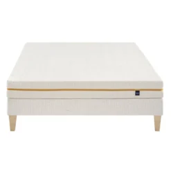 Ensemble matelas mousse recyclée, sommier et pieds Aube 400 - SOMEO