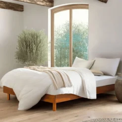 Ensemble matelas mousse + sommier bois massif