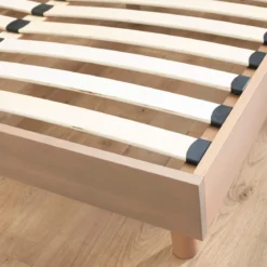 Ensemble matelas mousse + sommier bois massif