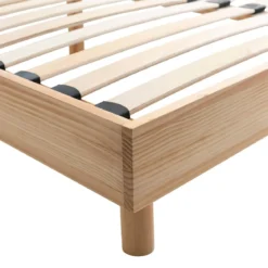 Ensemble matelas mousse + sommier bois massif
