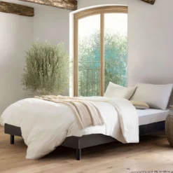 Ensemble matelas mousse + sommier bois massif