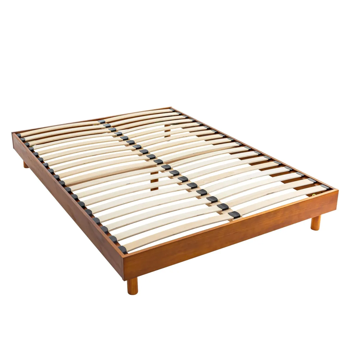 Ensemble matelas mousse + sommier bois massif