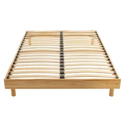 Ensemble matelas mousse + sommier bois massif